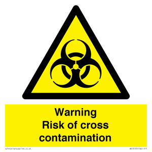 Warning risk of cross contamination